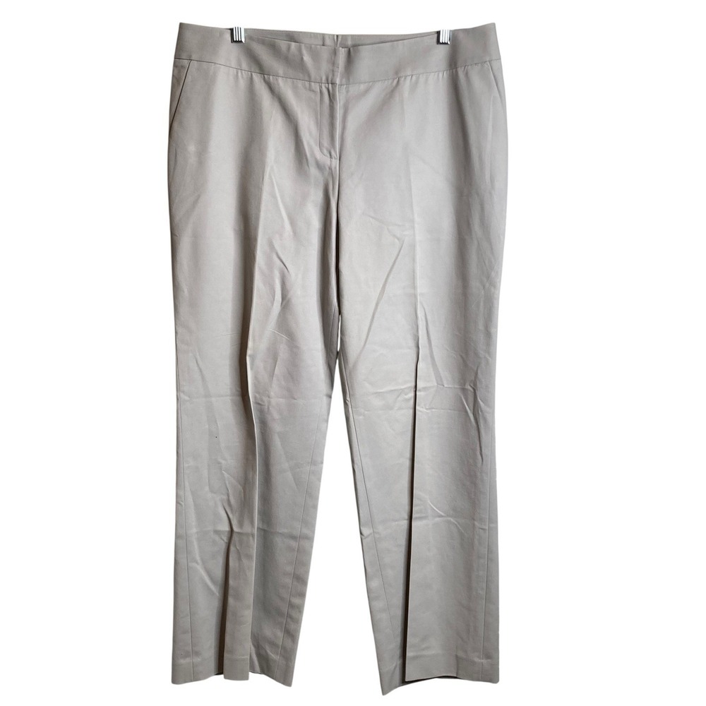 Semantiks Beige Straight-Leg Dress Pants Sz 14P Petite Neutral Office Essentials